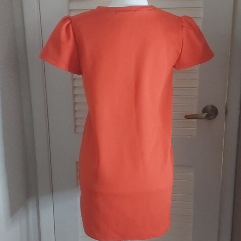 Off Limits by Tiel Orange/Cream Lace Hem Dress No Size//Care Tag Tomatogirl Twee - Picture 3 of 9